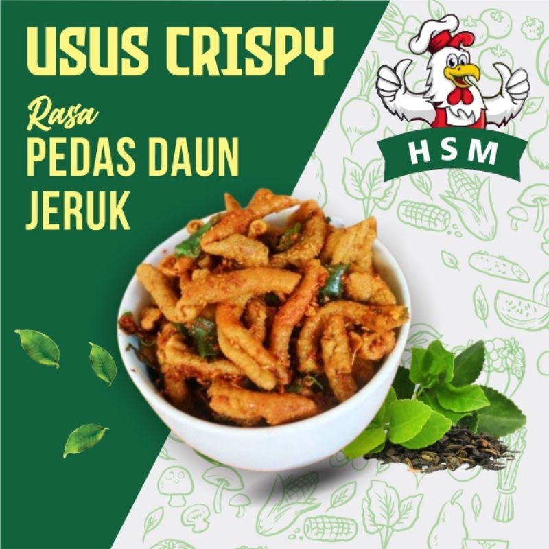 

KERIPIK USUS USUS CRISPY - HSM - KERIPIK USUS snack TERMURAH rasa DAUN JERUK pedas