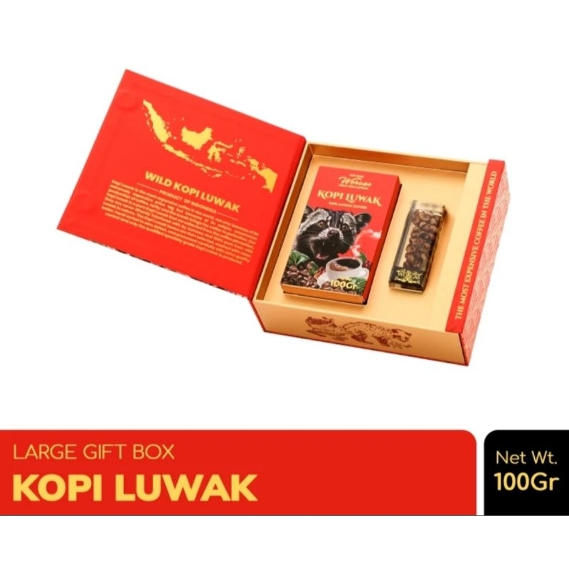 

Kopi luwak Liar King Gayo 100gr Premium Box