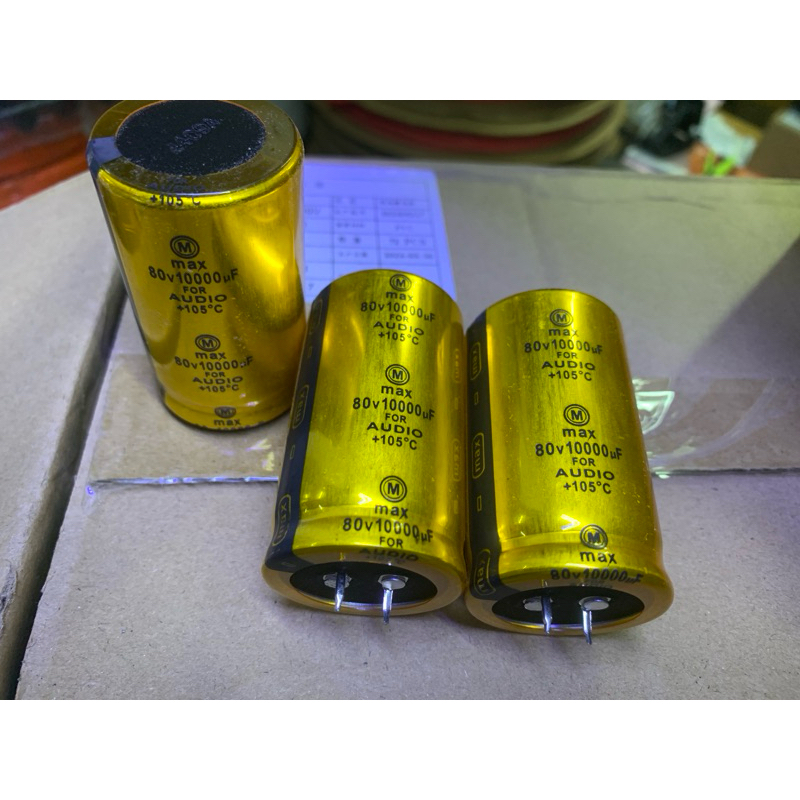 Elco 10000uf 80V MAX Capacitor elco 10000uF 80v Max