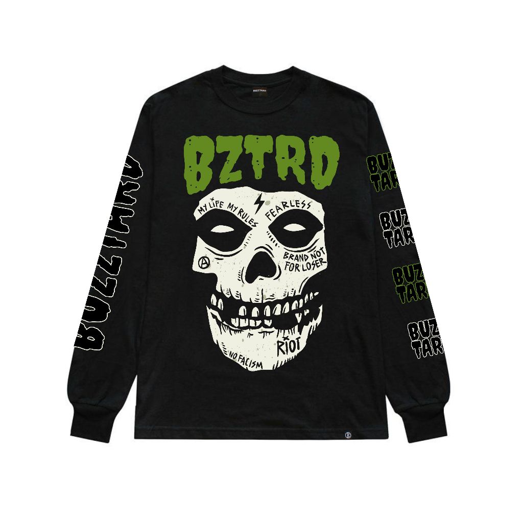 Kaos Lengan Panjang Buzztard Horor Punk // Long Sleeve // Kaos Punk // Kaos Distro Lengan Panjang