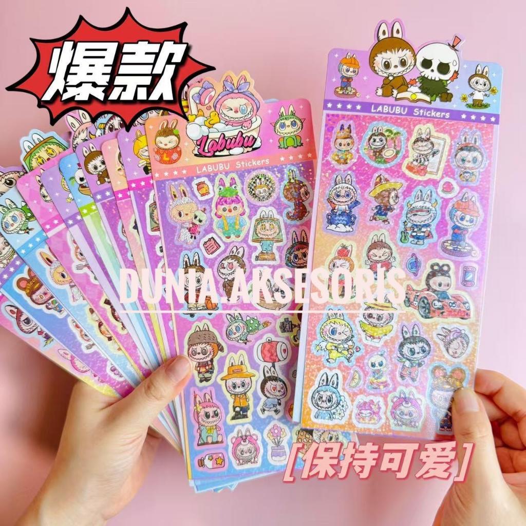 

STICKER HOLOGRAM MOTIF LABUBU BLINK / STICKER LABUBU LUCU