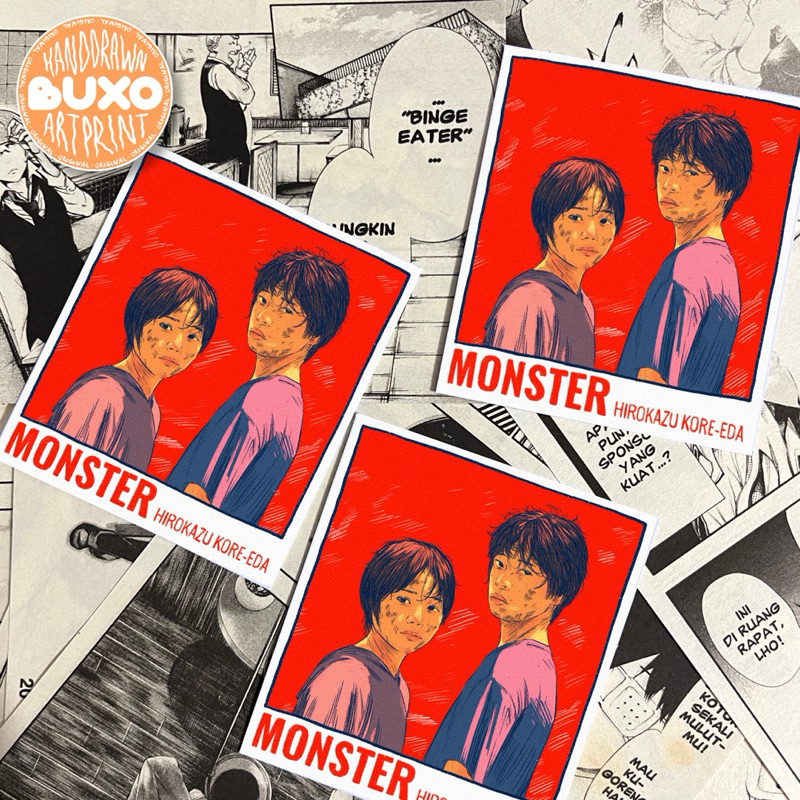 

buxo - MONSTER vinyl sticker / sticker film movie series lucu