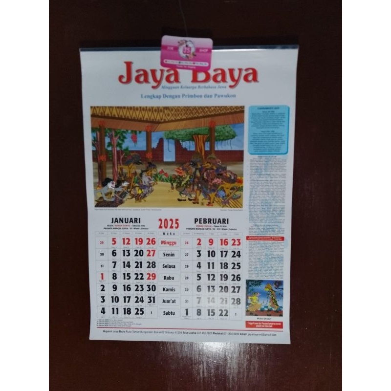 

kalender primbon jawa 2025 jaya baya jayabaya panjebar semangat sabdo palon