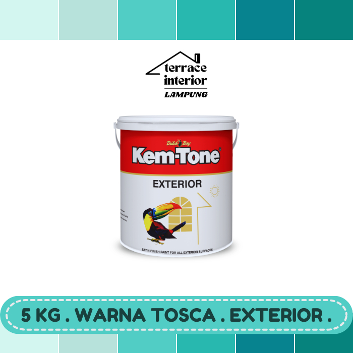 Cat Tembok Kemtone Exterior Warna Tosca 5 Kg
