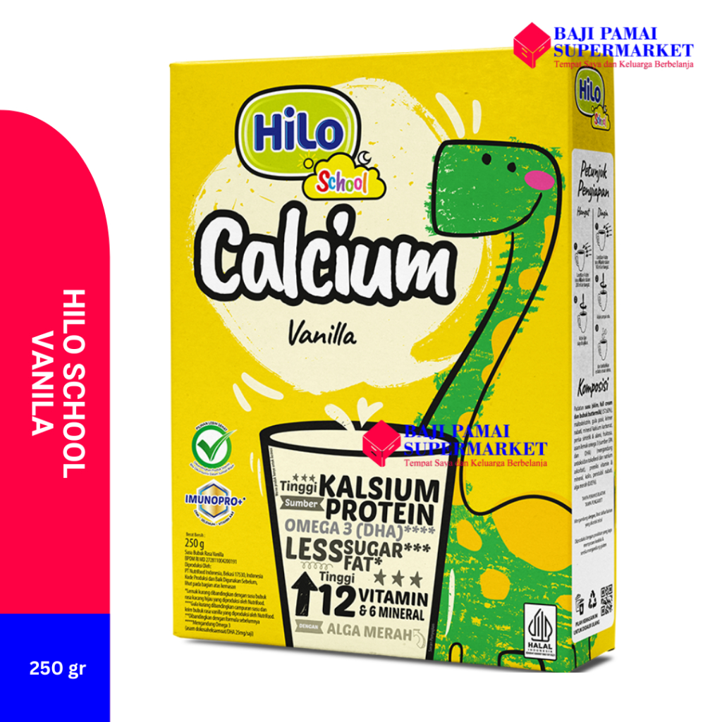 

Hilo School Calcium Vanilla 250 gr