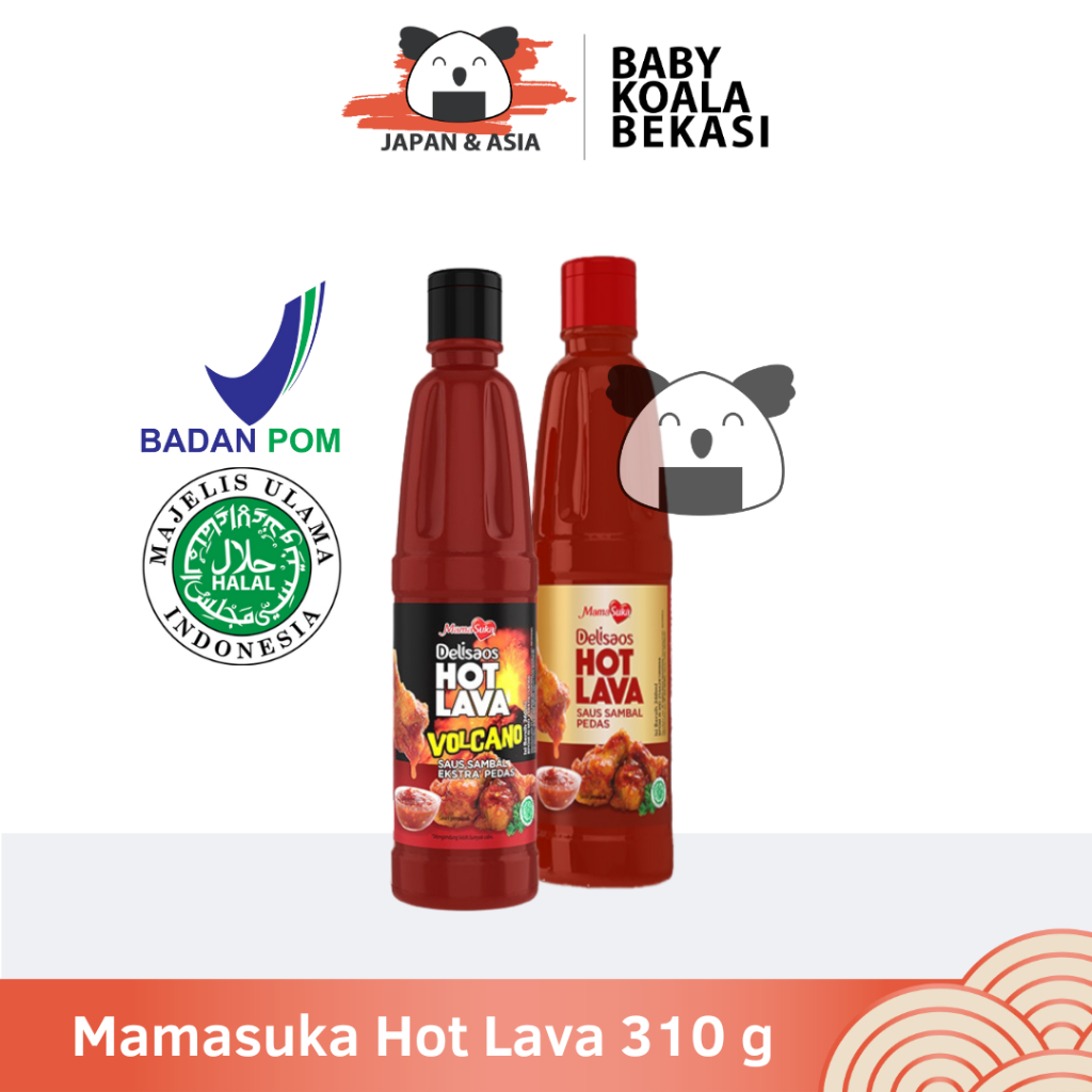 

MAMASUKA Delisaos Hot Lava & Volcano 310 g Halal | Mamasuka Saus Cabai Pedas - Bekasi