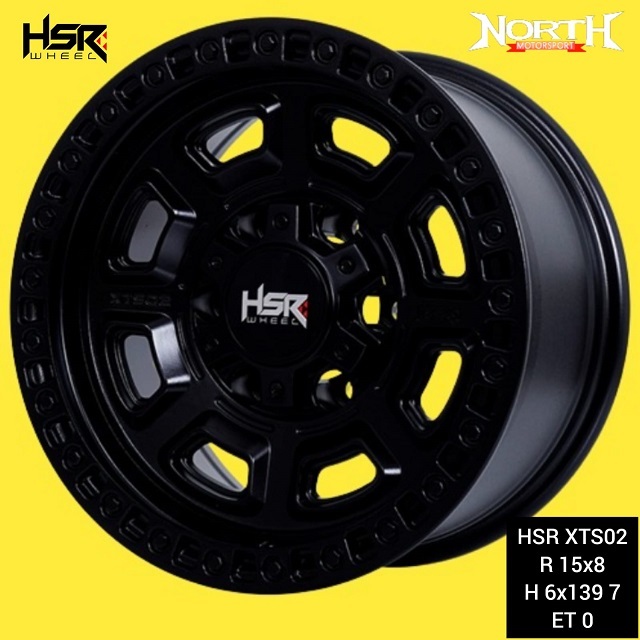 Velg mobil panther ring 15 lebar 8 HSR XTS02 lobang 6 - Teranno Blazer Hiave dll