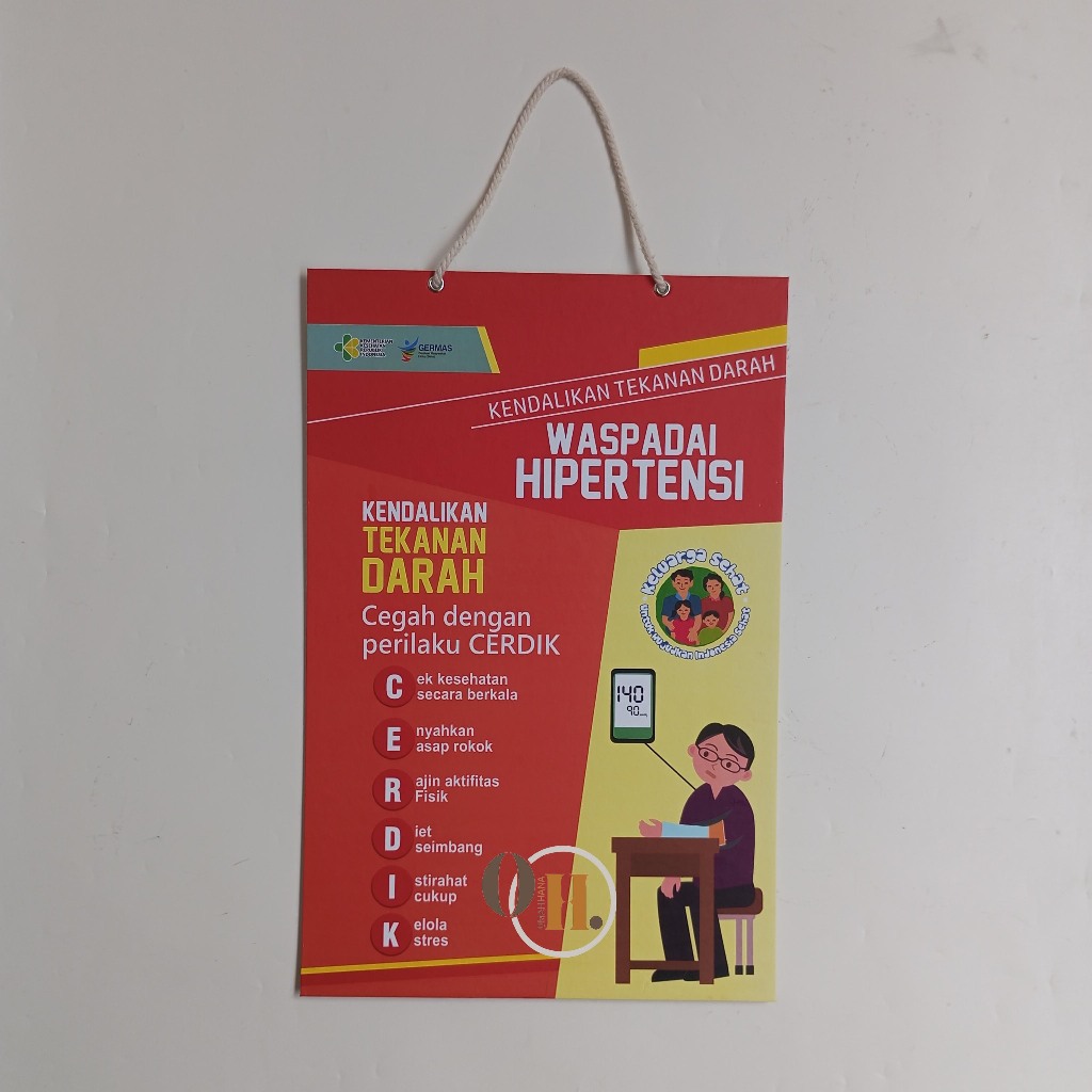 

Hard Poster Waspada Hipertensi - Kendalikan Tekanan Darah - Kesehatan