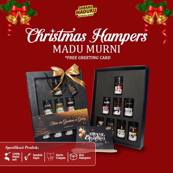 

Sarang Maduku - Hampers Natal Madu Murni Madu Nektar Bunga Parcel Christmas Gift Raw Honey