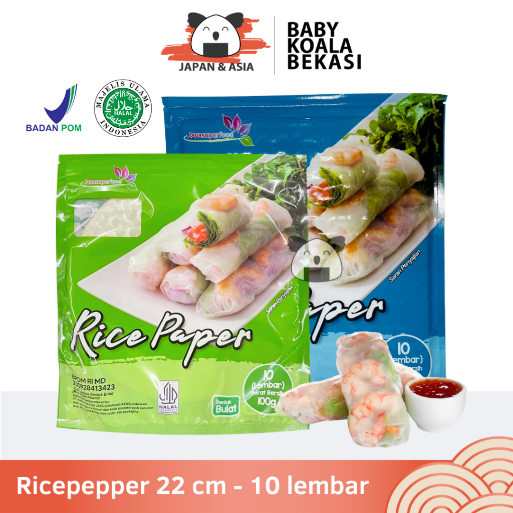 

JAVA SUPER FOOD Vietnam Rice Paper 22 cm 10 s | Kulit Lumpia Springrol - Bekasi