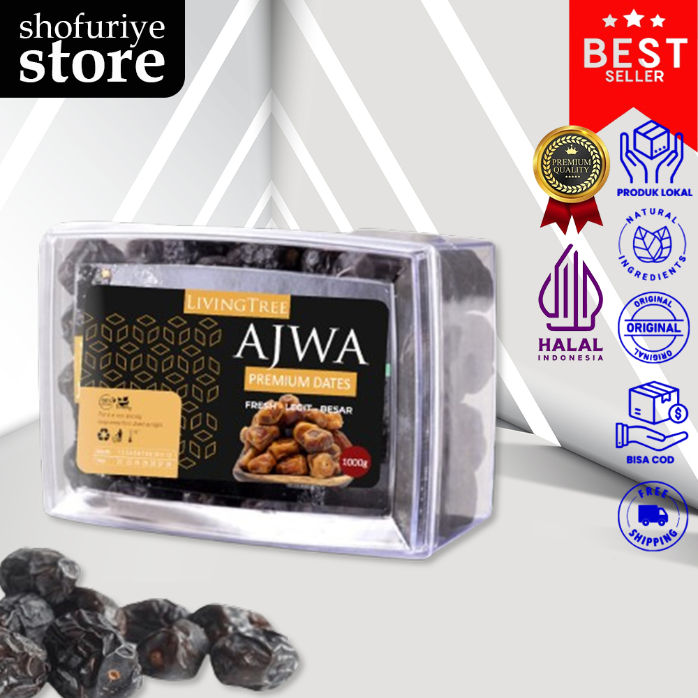 

Kurma Ajwa 1 Kg Super Premium | Kurma Nabi Asli Madinah - Best Quality