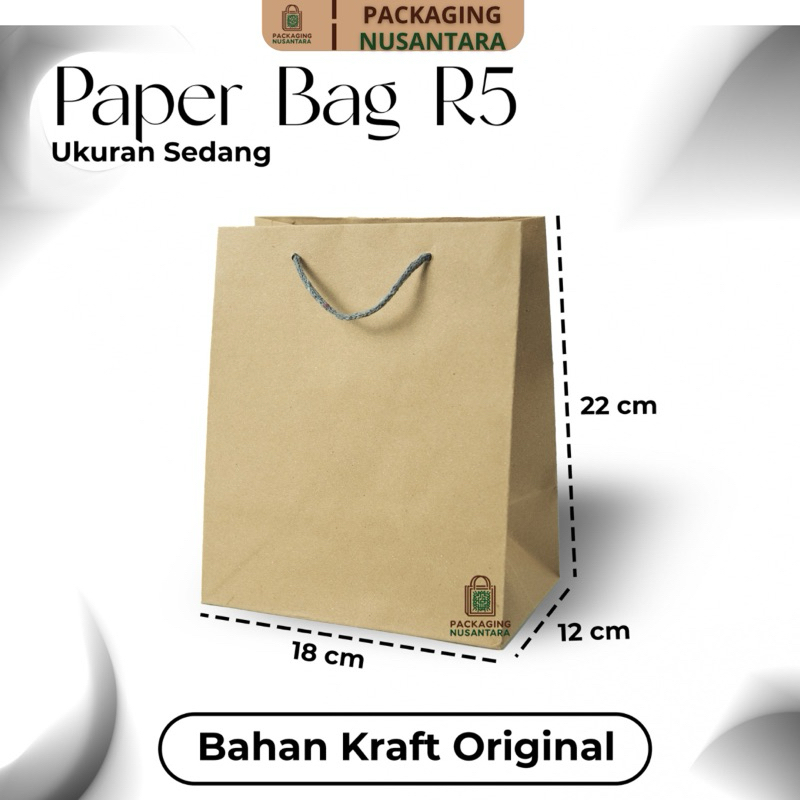 

PaperBag R5 Kraft Premium [18x12x22]