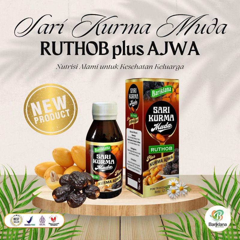 

[BARIKLANA] SARI KURMA MUDA RUTHOB PLUS AJWA 100%