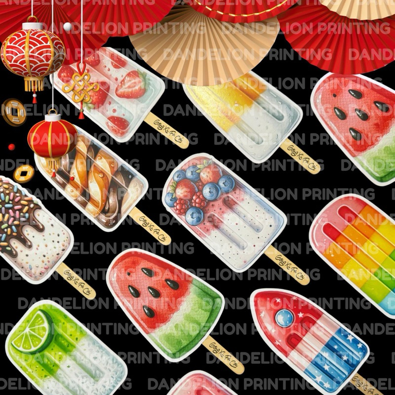 

(Isi 6Pcs) Amplop Ice Cream Imlek 3D / Angpao Chinese New Year / Lunar New Year 2025