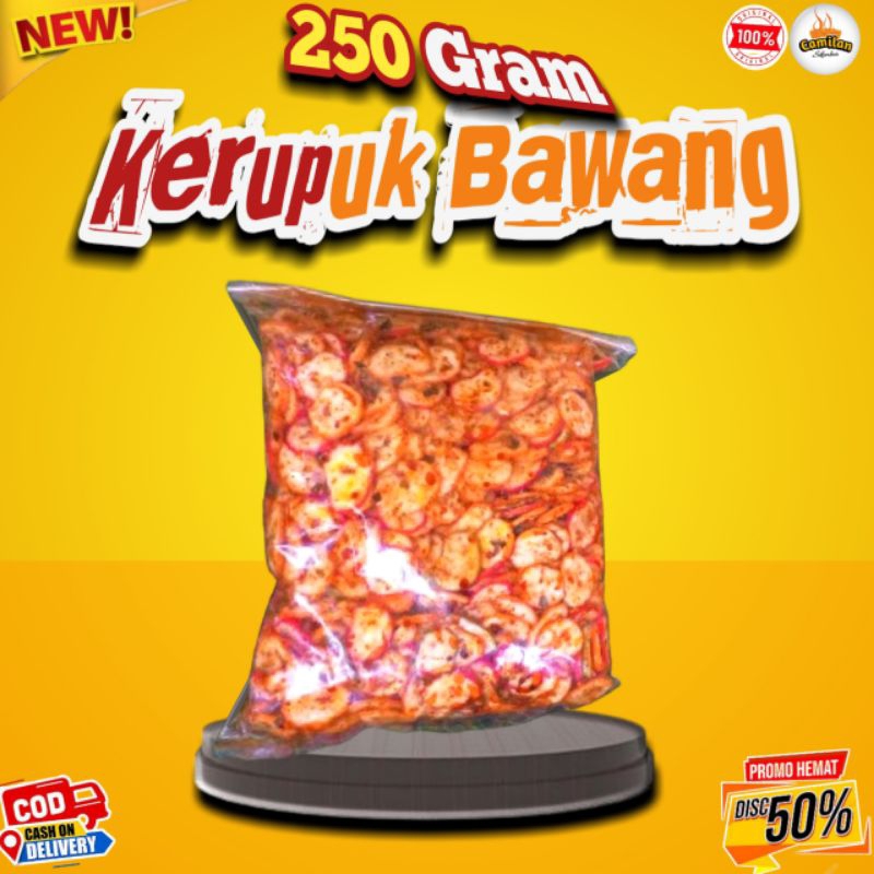 

Sikembar Seblak Kerupuk Bawang Cikruh Pedas Daun Jeruk isi 250gr