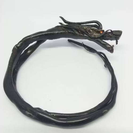 gelang akar bahar  ukir kepala naga