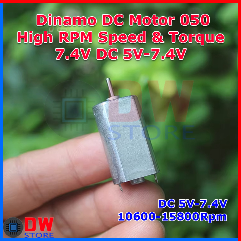 DC Micro Motor Dinamo 050 High Speed RPM High Torque 7.4V 5V-7.4V