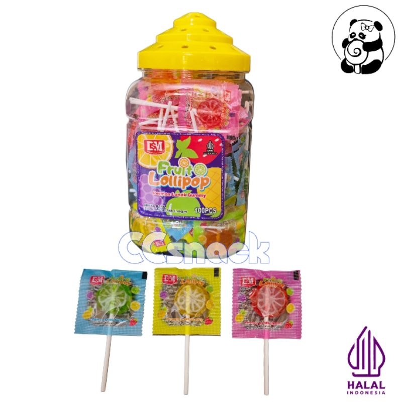 

DSM FRUIT LOLIPOP TOPLES ISI 100 PCS