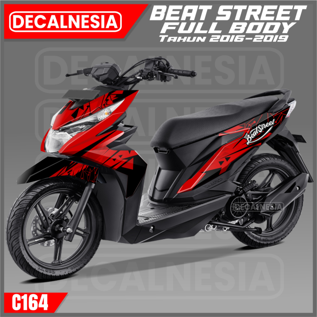Decal Stiker Beat Street Old 2016 2017 2018 2019 Full Body Stiker Motor Modif Sticker Variasi Akseso