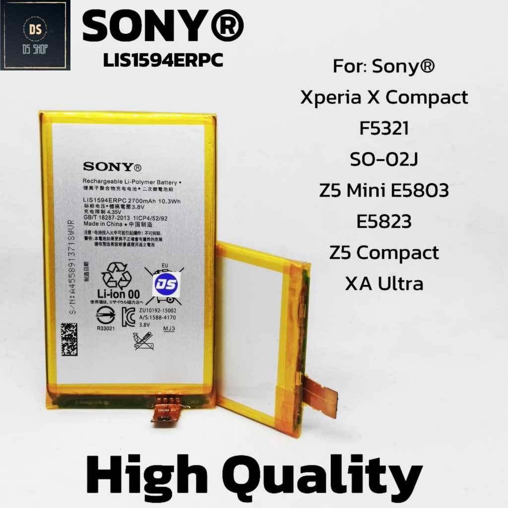 Baterai HP Sony Z5 Mini Z5 Compact Xperia X Compact XA Ultra E5823 E5803 F3211 F3212 F3213 F3215 F32