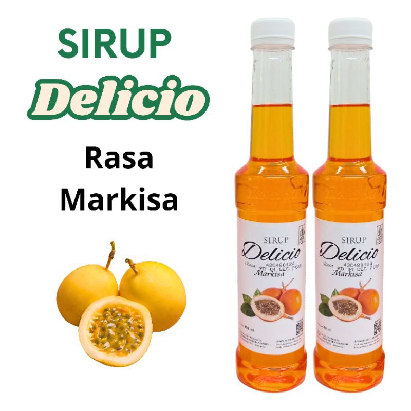 

SIRUP Delicio Rasa Markisa kemasan pet 450 ml