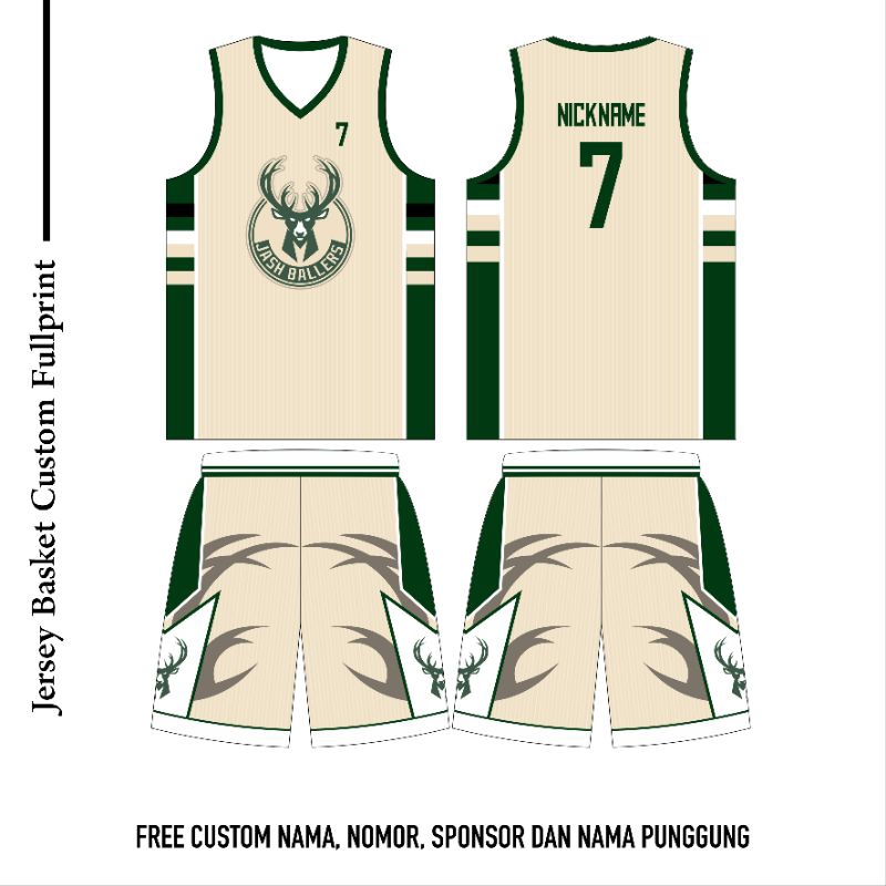 JERSEY BASKET CUSTOM FREE DESIGN FULL PRINTING