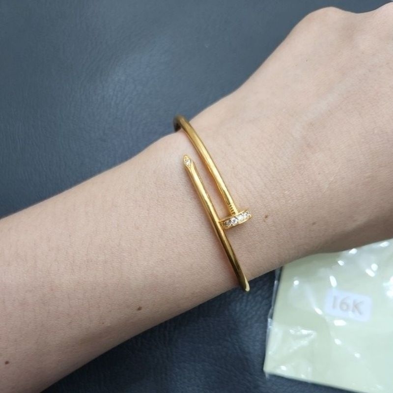 gelang paku model terbaru emas asli kadar 700