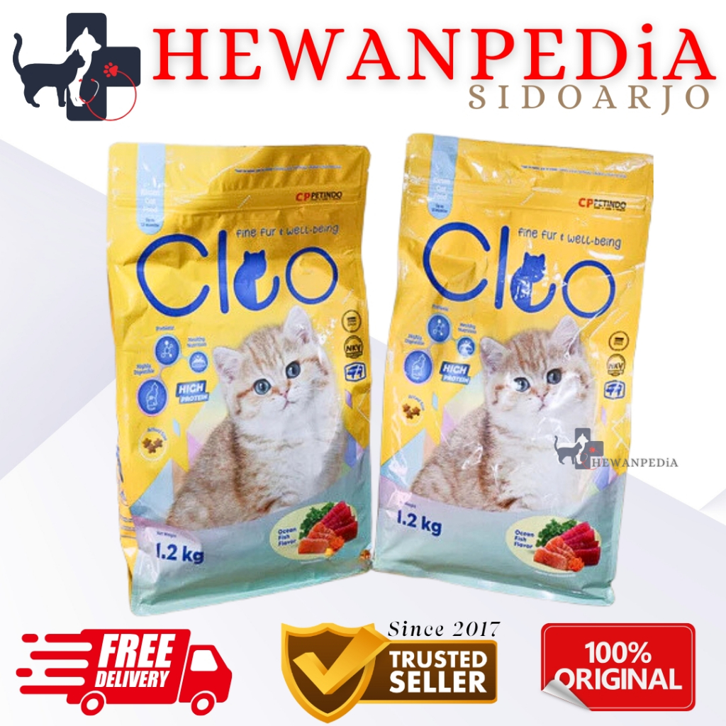 CLEO KITTEN 1.2 Kg hewanpedia - Pakan Anak Kucing Anakan Cat Food Catfood Pakan Kering Hewanpedia Ob