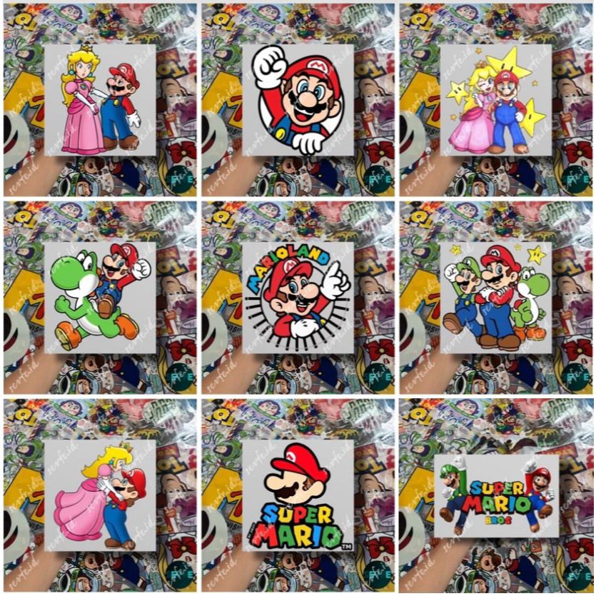 

Stiker Sablon Setrika Sablon SUPER MARIO