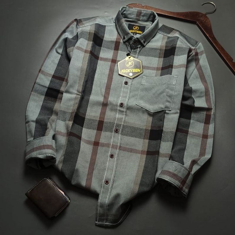 kemeja flanel mint / kemeja pria mint / kemeja green pria / kemeja flanel green / kemeja hijau flane