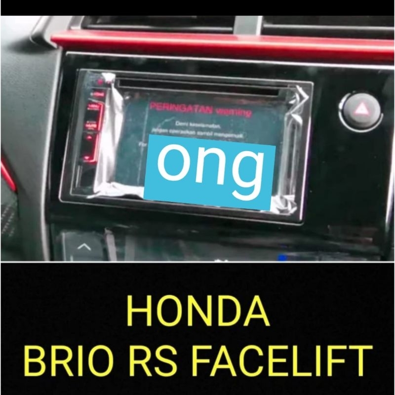 anti gores nano glass original 9h head unit HONDA BRIO RS facelift