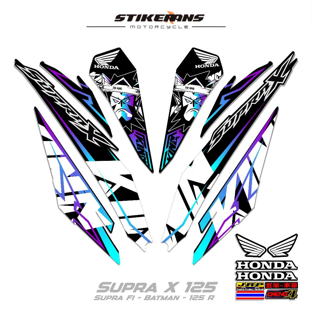 STRIPING SUPRA X 125 R MOTIF 29 STIKER DECAL SUPRA X 125 R-SUPRA FI BATMAN-125R