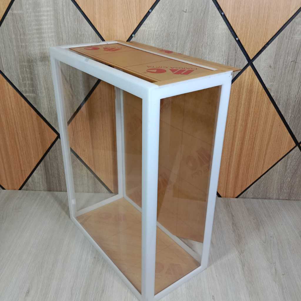 [ Box Saja ] Box Serbaguna 30 x 15 x 40 cm Frame Mahar Pernikahan Seserahan Mas Kawin Bahan Akrilik