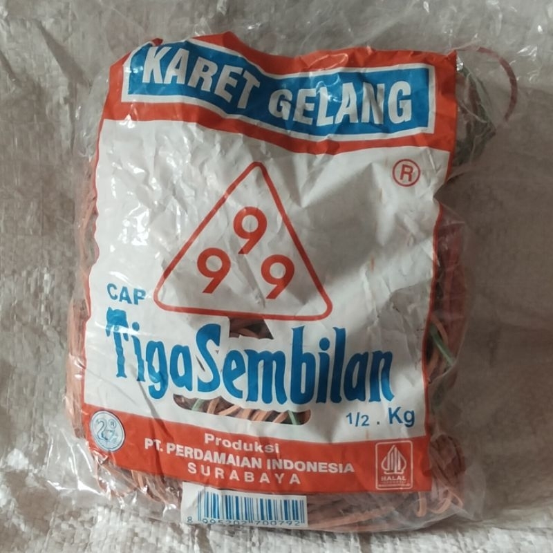 

Karet Gelang Cap Tiga Sembilan (500g)
