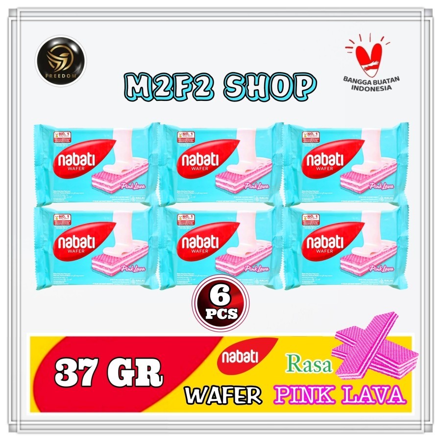 

Nabati Wafer Pink Lava Cream | Krim Pinklava Sachet - 37 gr (Kemasan 6 Pcs)