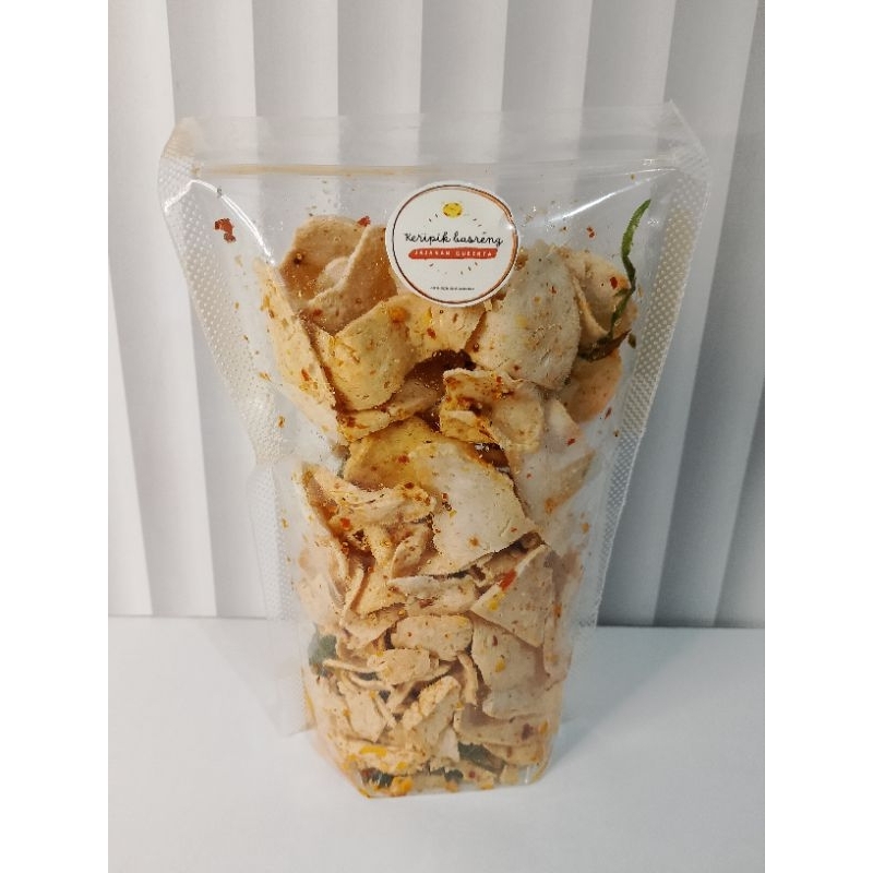 

Keripik Basreng Bandung varian Balado Daun Jeruk