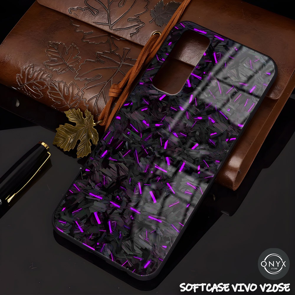 AC03 SOFTCASE VIVO V20SE KARBON | Kesing keren Vivo | Casing Kilau Glossy Vivo V20SE