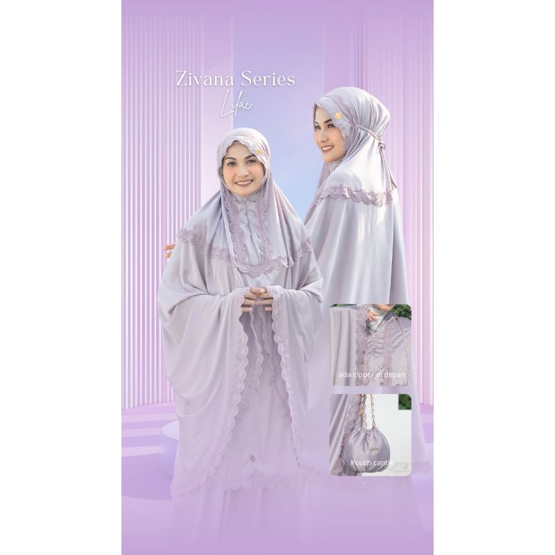 MUKENA SILK ZIVANA LACE by MOSCHA HIJAB