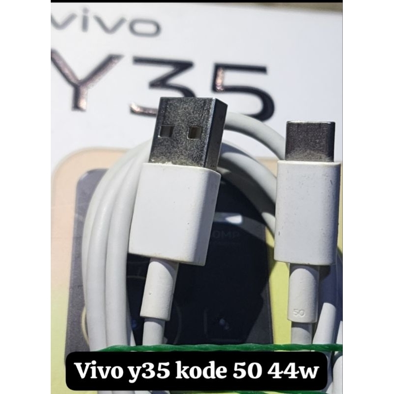 KABEL DATA VIVO Y35 TIPE C KODE 50 44WATT ASLI BAWAAN ORIGINAL