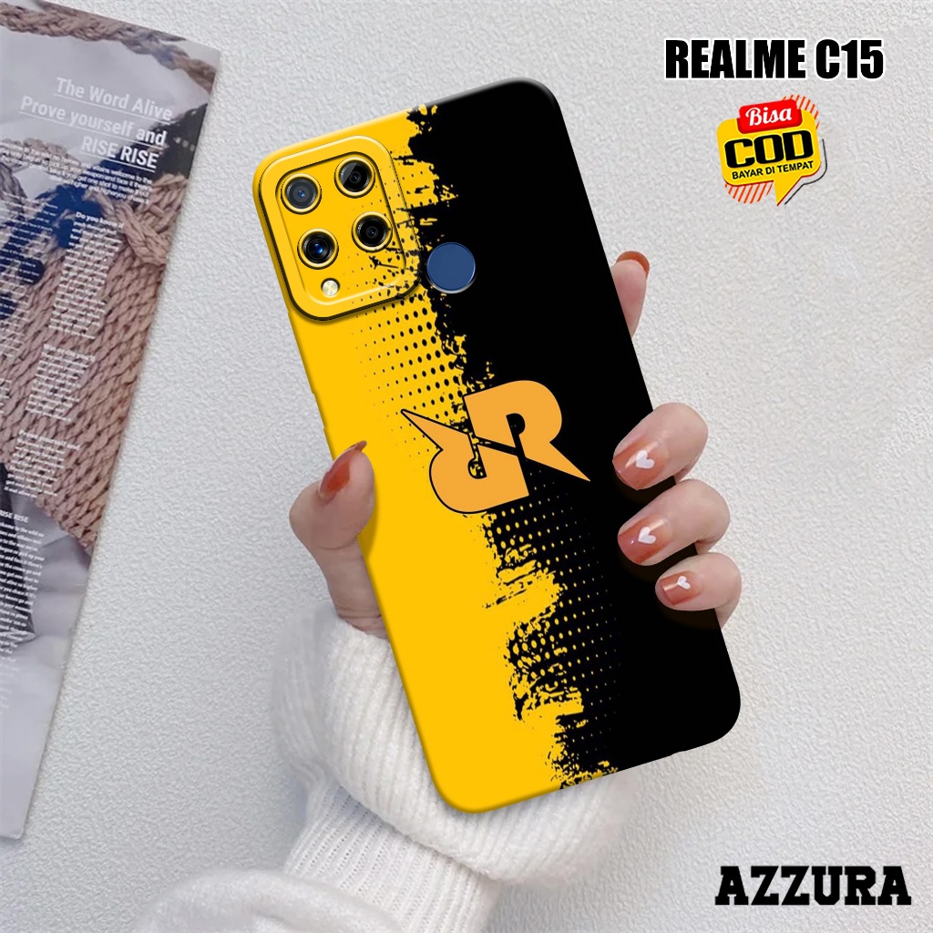 AZZURA - Case Realme C15 - Fashion Case Gaming - Softcase Realme C15 - Casing Hp Realme C15 - Kasing