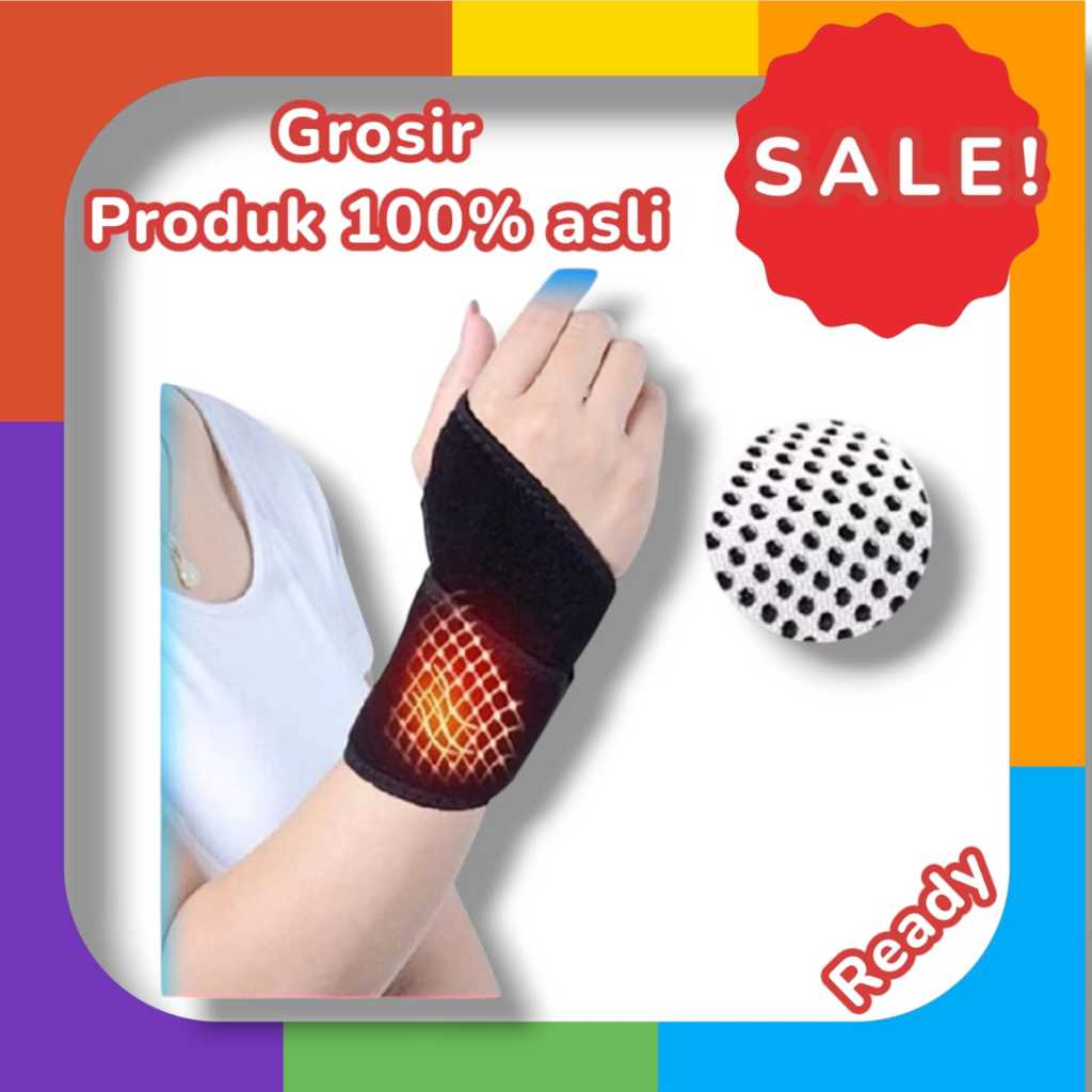 (PROMO) 1Pcs Terapi Pergelangan Tangan Magnet untuk Radang Sendi Arthritis / Pemanas Pergelangan Tan