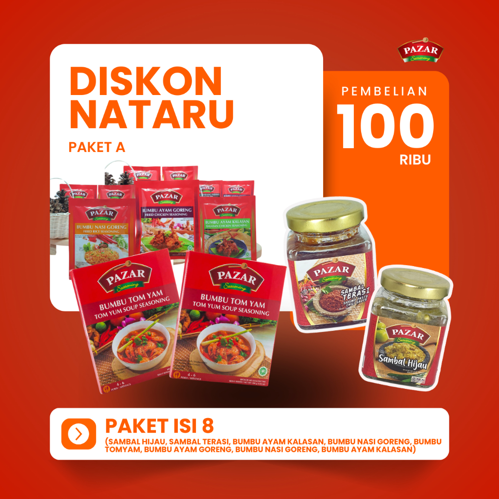 

DISKON NATARU | PAKET A (100 RIBU)