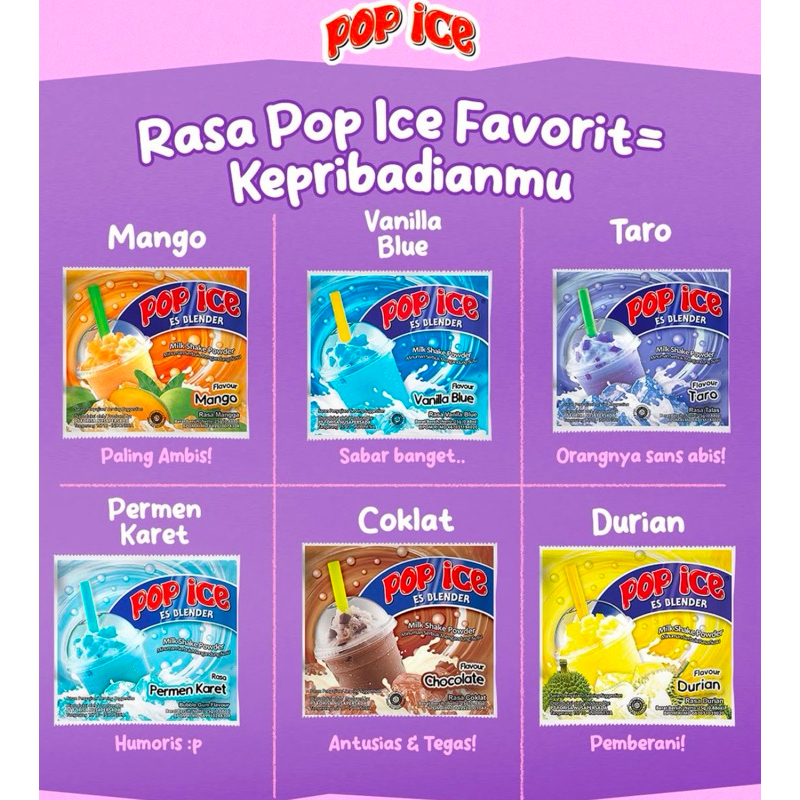 

POP ICE RENCENG ISI 10 ES BLANDER ANEKA RASA