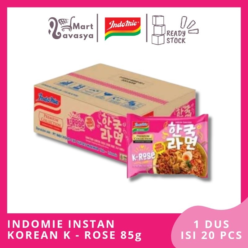 

INDOMIE GORENG KOREAN K ROSE 83g - 1 DUS ISI 20 PCS - KOTA BANDUNG - LAVASYA MART