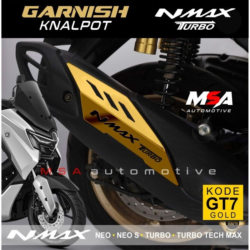 Garnish Cover Knalpot Nmax Neo S - Nmax Neo - Nmax Turbo - Nmax Turbo Tech Max