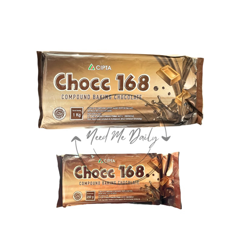 

Coklat Batang Chocc 168 | Compound Choco 168 250gr 1 kg