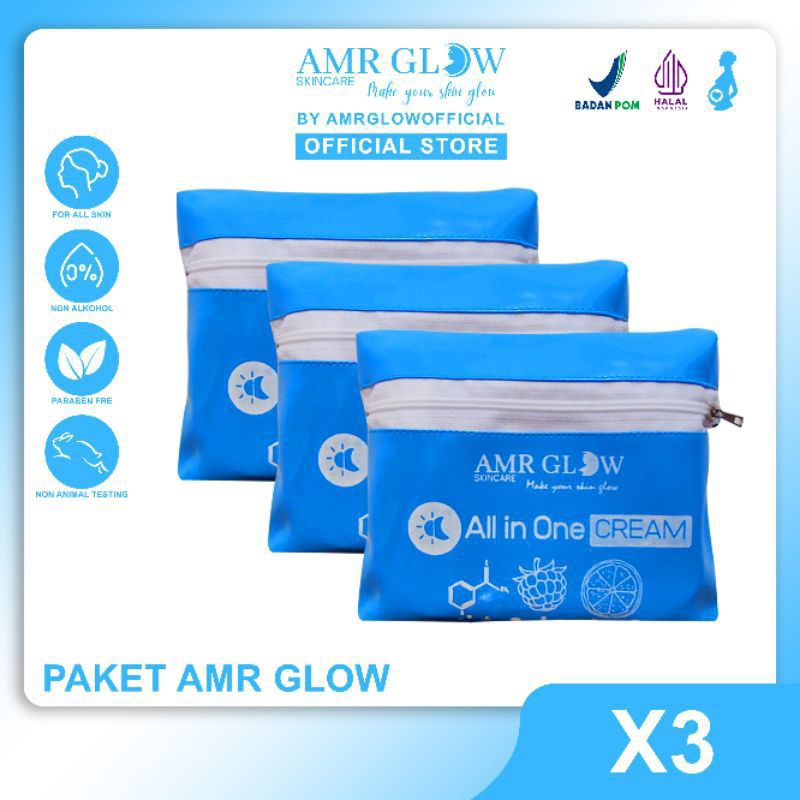 3 Paket Amr Glow Skincare