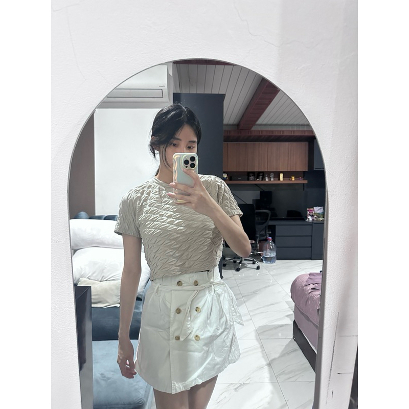 rok putih colorbox preloved