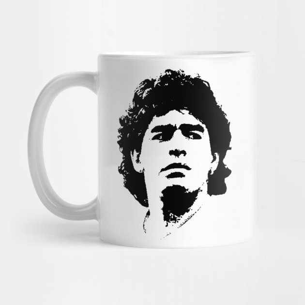 Mug Gelas | Hadiah | Hampers | Diego Maradona Pop Art Portrait Maradona Mug