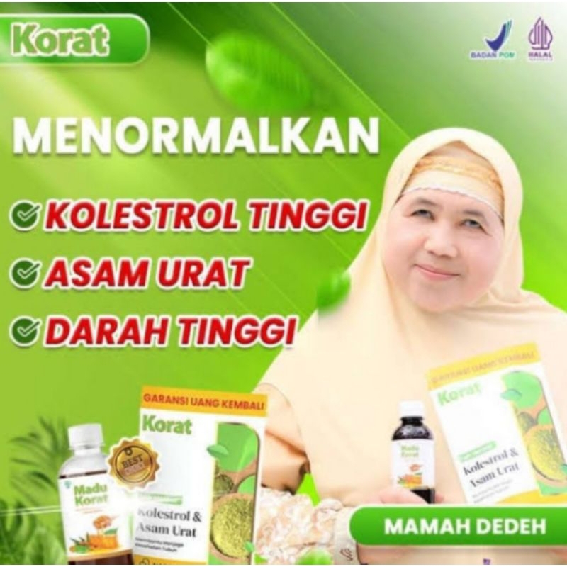 

BEST PRODUK KORAT 1 MADU +Teh Madu & Teh Original & BPOM Mengobati Kolesterol - 1 Madu